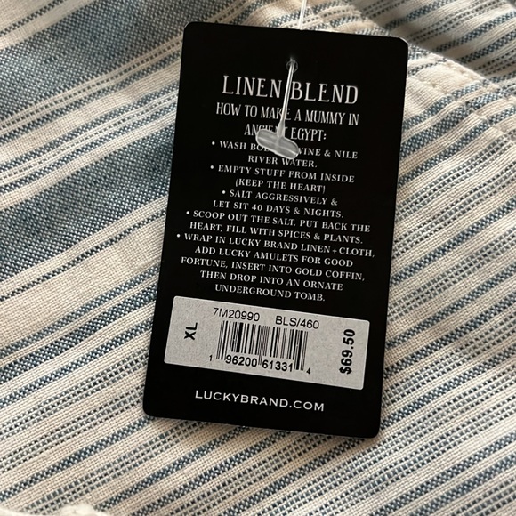 Lucky Brand Linen Shorts, NWT - Picture 2 of 5